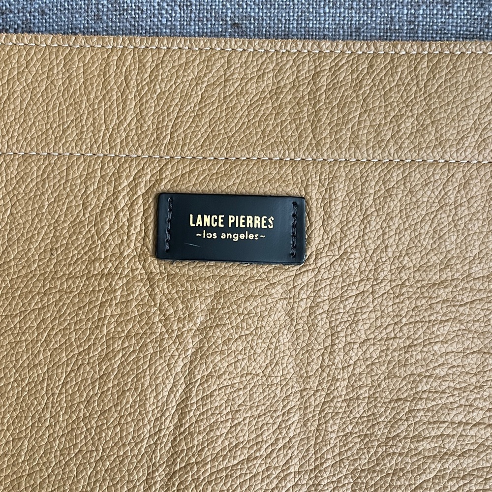 Lance Pierres Tan Leather Tote Bag - Picture 2 of 9